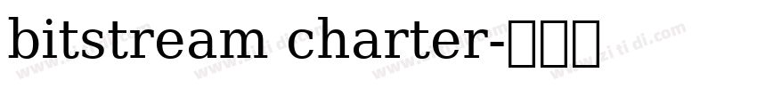 bitstream charter字体转换